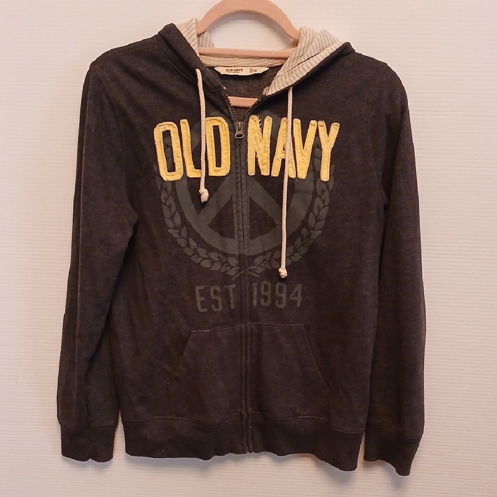 Old Navy Gray Zip-Up Hoodie